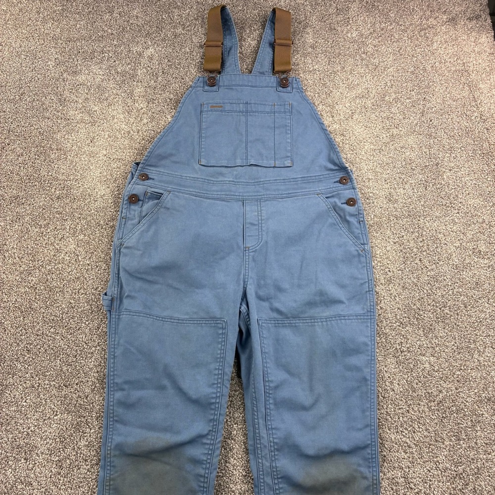 REI Co-op Trailsmith Overalls Women's 10 Petite Blue Cotton Blend 158076